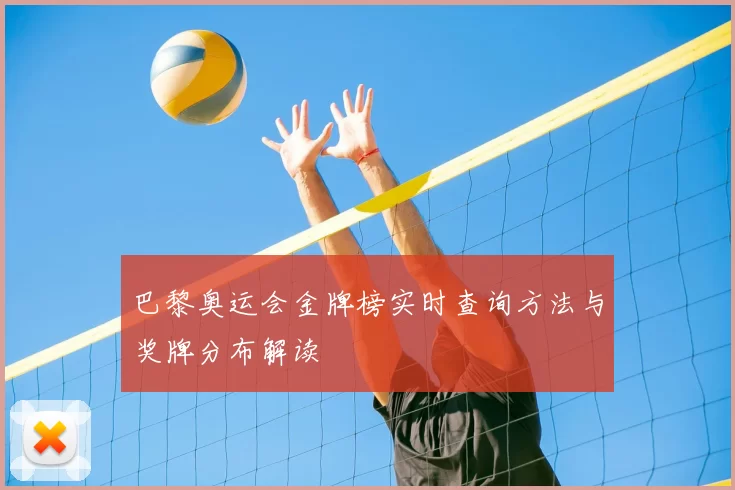 巴黎奥运会金牌榜实时查询方法与奖牌分布解读