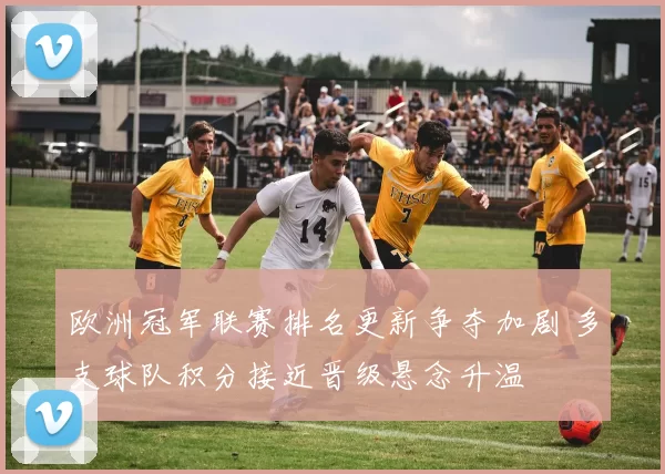 欧洲冠军联赛排名更新争夺加剧 多支球队积分接近晋级悬念升温